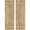 Ekena Millwork Americraft 5-Board, 2 Batten Exterior Real Wood Joined Board-n-Batten Shutters, ARW101BB518X77UNH, PR ARW101BB518X77UNH - alternate 1